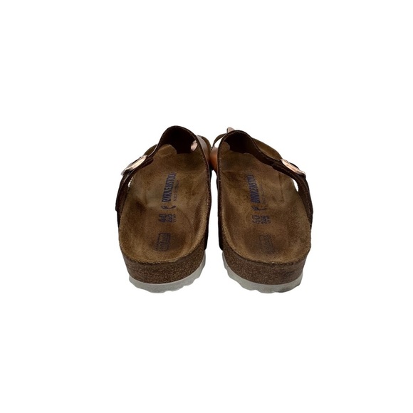 Birkenstock Women's Rose Gold Gizeh T-Strap Sandals Size 40 Narrow - Picture 7 of 8